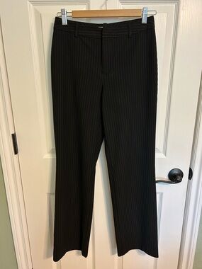 Old Navy Black Pinstripe Trousers